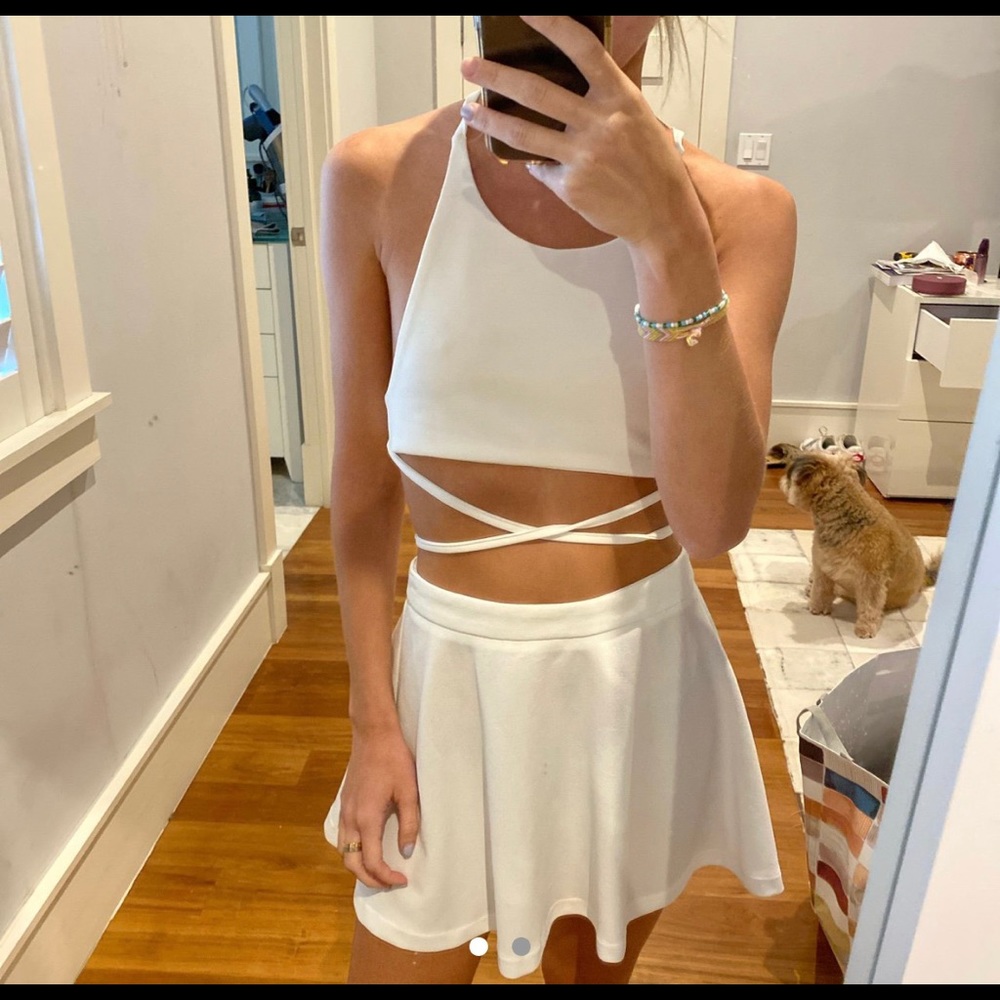 white dress set